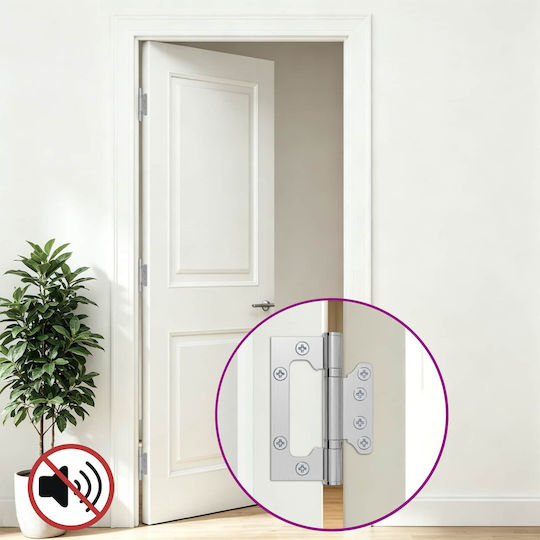 Vidaxl Ос 8 Бр 100 X 75 X 13 Mm Сребрист Стомана