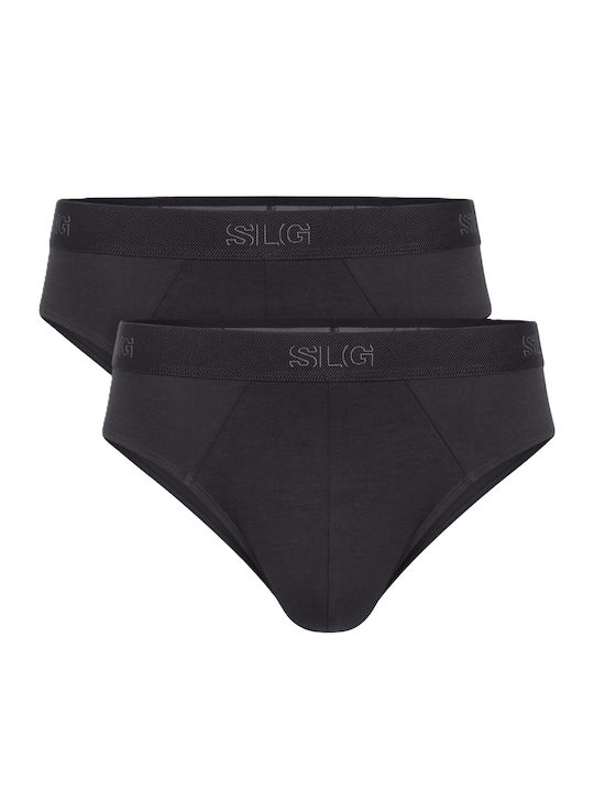 Sloggi Slipi pentru bărbați Negru 2Pack