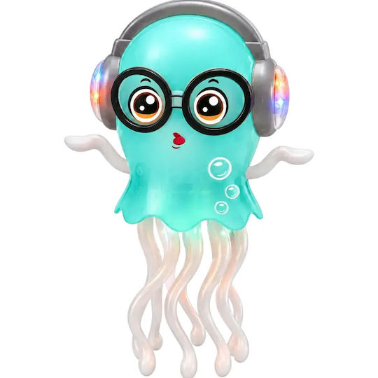 Led Rotating Kids Decorative Lamp with Colour Changes Turquoise 3cm