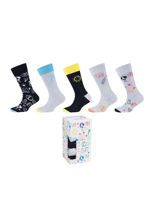 Camano Kids' Socks Light Grey 5 Pairs