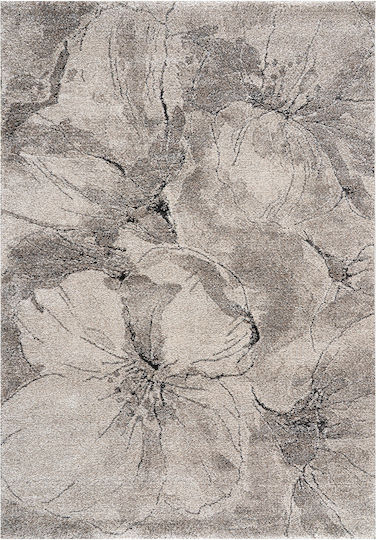 Beauty Home 9979 Non-slip Rectangular Rug Beige Grey 133x190cm
