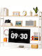 Bookcase White 111x18x55.5cm