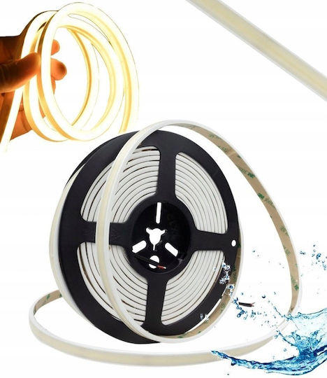 Eco Light Водоустойчива LED лента 24V Топло Бяло Светлина 5m Neon Flex