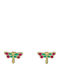 Savvas Design Dragonfly Kids Earrings Studs Made of 9K Gold SKO02120