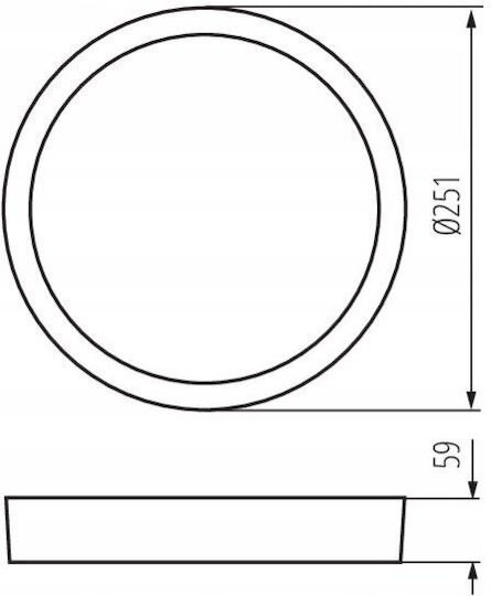 Kanlux Πλαφονιέρα 25εκ. LED Kanlux Πλαφονιέρα 25εκ. LED