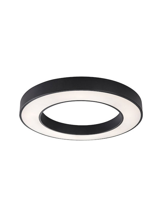 Rabalux Smart Deckenleuchte Schwarz mit Integrierter LED und Fernbedienung