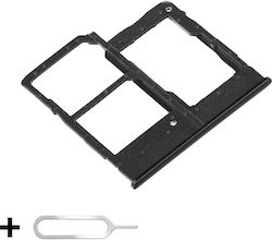 Suport Tăvi SIM Samsung A20e A202 Dual SIM Slot Card Microsd + Cheie SIM Inclus Negru