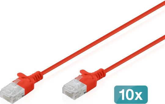 Digitus U/UTP Kat.6 Ethernet Netzwerkkabel Rote