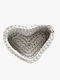Phos & Gaia Decorative Grey Wicker Basket 18x14x5cm