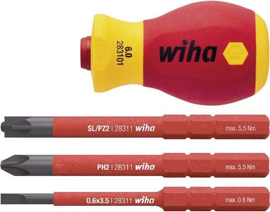 Wiha Отвертка с магнитни сменяеми накрайници