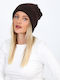 Unisex Beanie Strickmütze in Braun Farbe