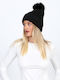 Beanie Unisex Strickmütze in Schwarz Farbe