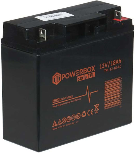 Powerbox Батерия UPS с Капацитет 18Ah и Напрежение 12V