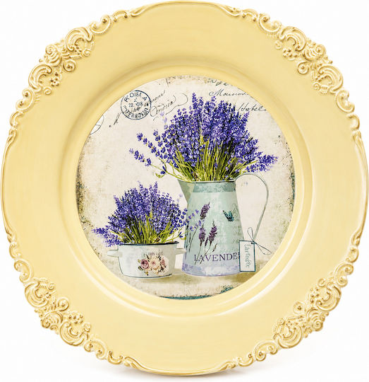 Decorative Plastic Platter Brown