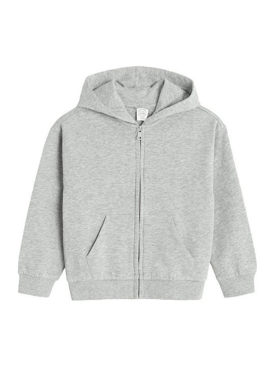 Hanorac Cardigan pentru Copii cu Glugă Gri