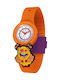 HipHop Analog Kinderuhr Orange mit Silikonarmband