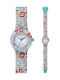 HipHop Analog Kinderuhr Grün mit Gummi-Lederband