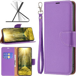 Binfen Color Xiaomi Redmi 12 4G Premium Leather Wallet Purple Mobile Phone Case Binfen Color Xiaomi Redmi 12 4G Premium Leather Wallet Purple Mobile Phone Case
