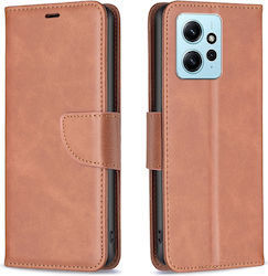Binfen Color Xiaomi Redmi Note 12 4G Leather Wallet Brown Mobile Phone Case Binfen Color Xiaomi Redmi Note 12 4G Leather Wallet Brown Mobile Phone Case