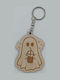 Wooden Halloween Keychain Ghost Suga Style