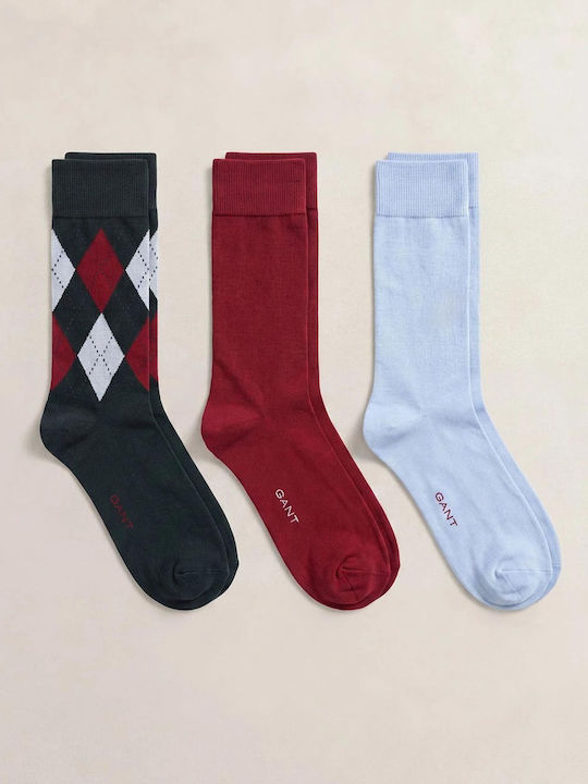 Gant Ανδρικές Μονόχρωμες Κάλτσες Darkgreen 3Pack