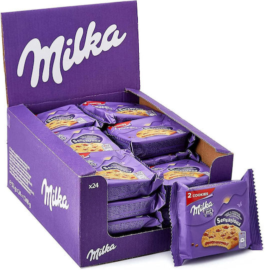 Milka Biscuiți Sensations cu bucățele 24 buc 52 gr