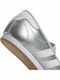 Kids Pumps & Ballerinas with Hoop & Loop Closure Silver