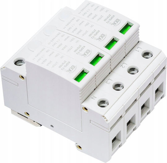 Kanlux Protecție Împotriva Descărcărilor Electrice La Panoul De Control Tip T2 Tetripolar Curent Maxim De Descărcare 20kA