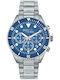 Breil Men's Battery Chronograph Watch With Silver Steel Bracelet
