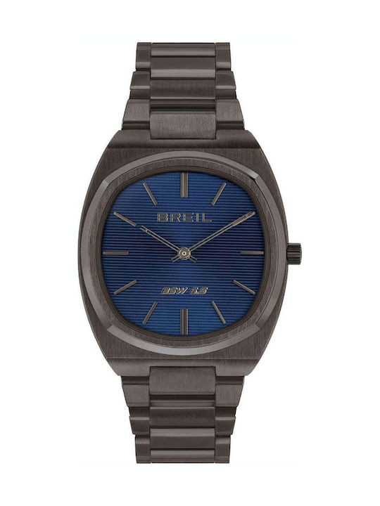 Breil Men's Battery Watch With Black Steel Bracelet