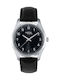 Breil Men's Battery Watch with Black Leather Strap