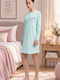 Minerva Minerva Damen Schlafanzug Baumwollenes Winter Nachthemd Vera Man