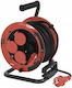 Emos Extension Cord Reel 4-Socket With 25m Cable 3 x 1mm² Cross Section And Waterproof Grounding