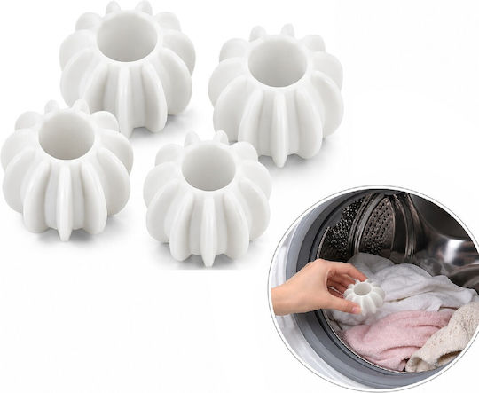 Set 4 Îndepărtătoare Magice de Scame pentru Haine Zola PVC 4x2.5 Cm Alb