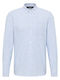 Long Sleeve Light Wash Denim Shirt