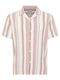 Short Sleeve Striped Multicolour Shirt