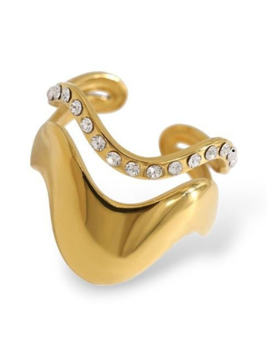 Callajewels Γυναικείο Δαχτυλίδι από Ατσάλι Επιχρυσωμένο Callajewels Γυναικείο Δαχτυλίδι από Ατσάλι Επιχρυσωμένο