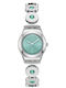 Inspirance Womens Watch Battery with Silver Steel Bracelet
