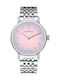 Claude Bernard Womens Battery Watch With Silver Steel Bracelet