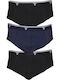 Herren Boxershorts Schwarz 3er Pack