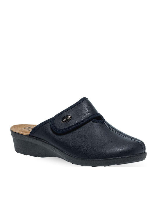 Anatomische Damen Hausschuhe Blau