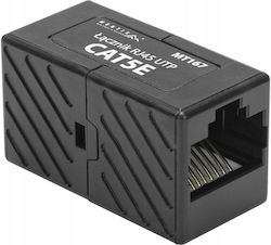 Montis Rj45 Utp Cat 5e Netzwerkkabel-Adapter Schwarz