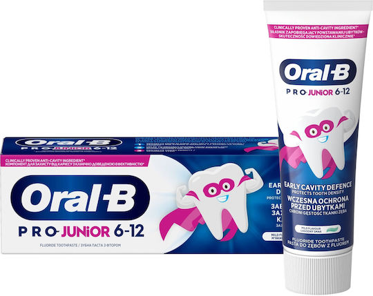 Oral-B Pro-junior Pastă de Dinți pentru Copii cu Aromă de Mentă