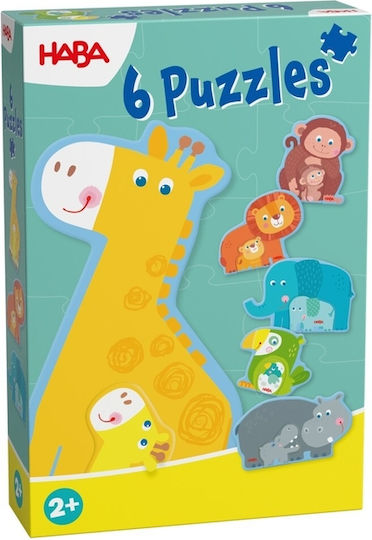 Kinderpuzzle Animal Family für 2+ Jahre Haba