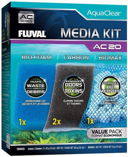 Exo Terra Media Kit Set of Filter Materials Ac20
