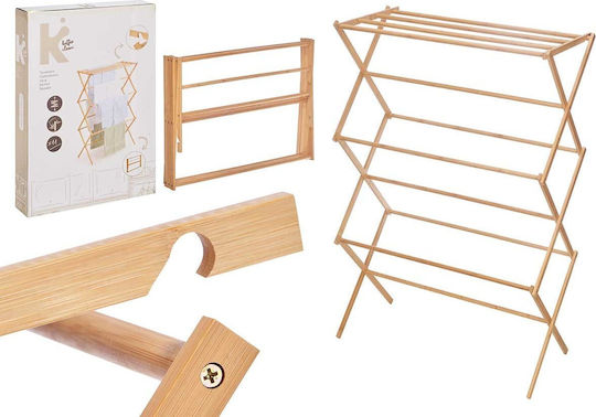 Kipit Klappbarer Boden-Kleiderständer aus Holz mit Aufhängelänge 1,11 m Kipit Klappbarer Boden-Kleiderständer aus Holz mit Aufhängelänge 1,11 m
