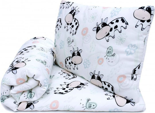 Pulp Bamboo Crib Set Cows 2 Pieces