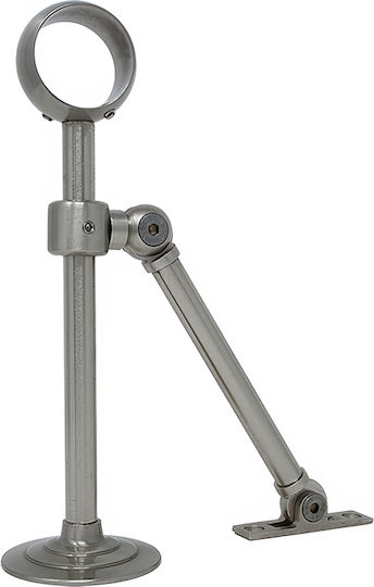 Brass Support Rod for Handrail Ø35 21cm Matte Nickel Metalor 075-8221