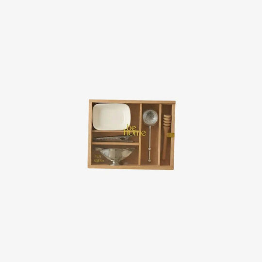 Phos & Gaia Vase for Tea Coffee with Wooden Lid