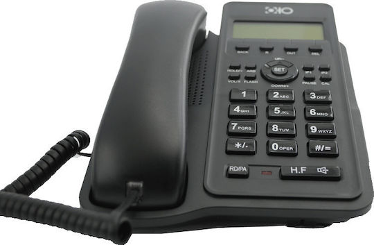 T Corded Office Telephone Black